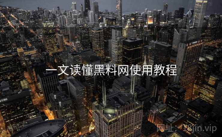 一文读懂黑料网使用教程